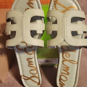 Sam Edelman Cream Strappy Sandals